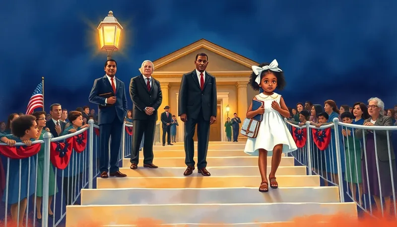 The Courage of Ruby Bridges Walking Alone